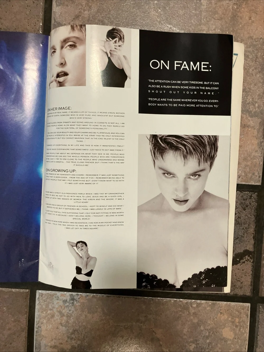 Vintage 1987 Madonna Who's That Girl World Tour Program Concert Book Biography